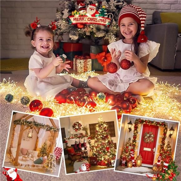 66 ft |  200 LED Christmas String Lights Indoor Outdoor Waterproof - Picture 3 of 6